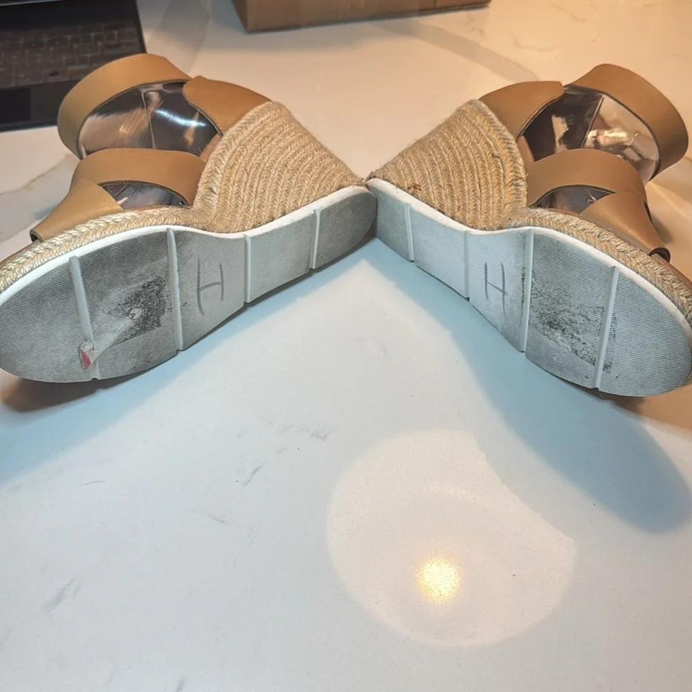 Treasure & Bond Tan Wedge Sandals